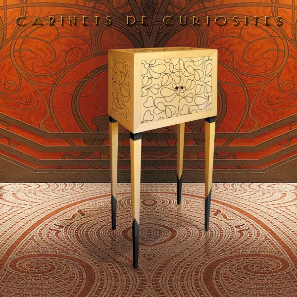 CABINETS DE CURIOSITES. MEUBLES D'ART DESIGN DE LUXE